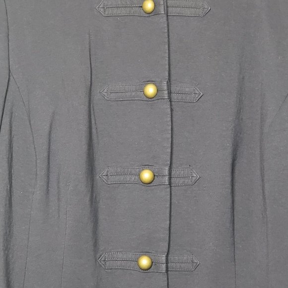 Lane Bryant Navy Blue Military Knit Blazer/Jacket - Picture 3 of 11